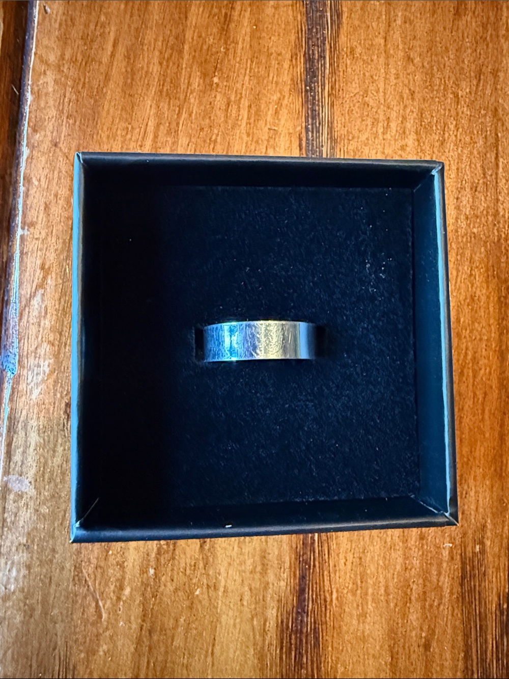 Unisex Polished Silver Olux magnetic Band Ring — Sleek Everyday Style